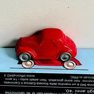 FIAT  500 Die Cast Metal Collector Italian Topolino B Officina Red Car